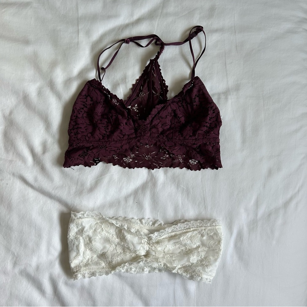 Set of Lace Brallettes